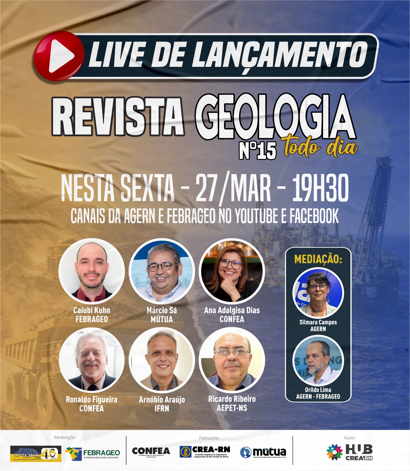 LIVE DE LANÇAMENTO – REVISTA GEOLOGIA Todo Dia – Nº 15