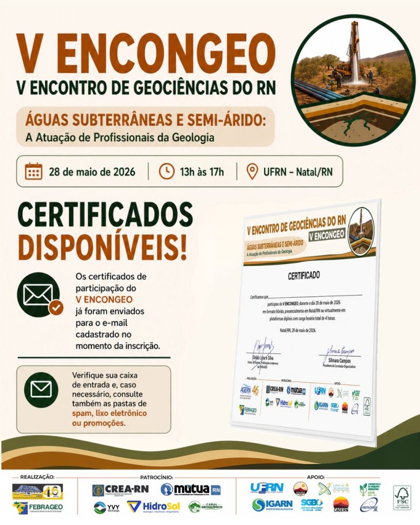 V ENCONGEO – Certificados disponíveis!