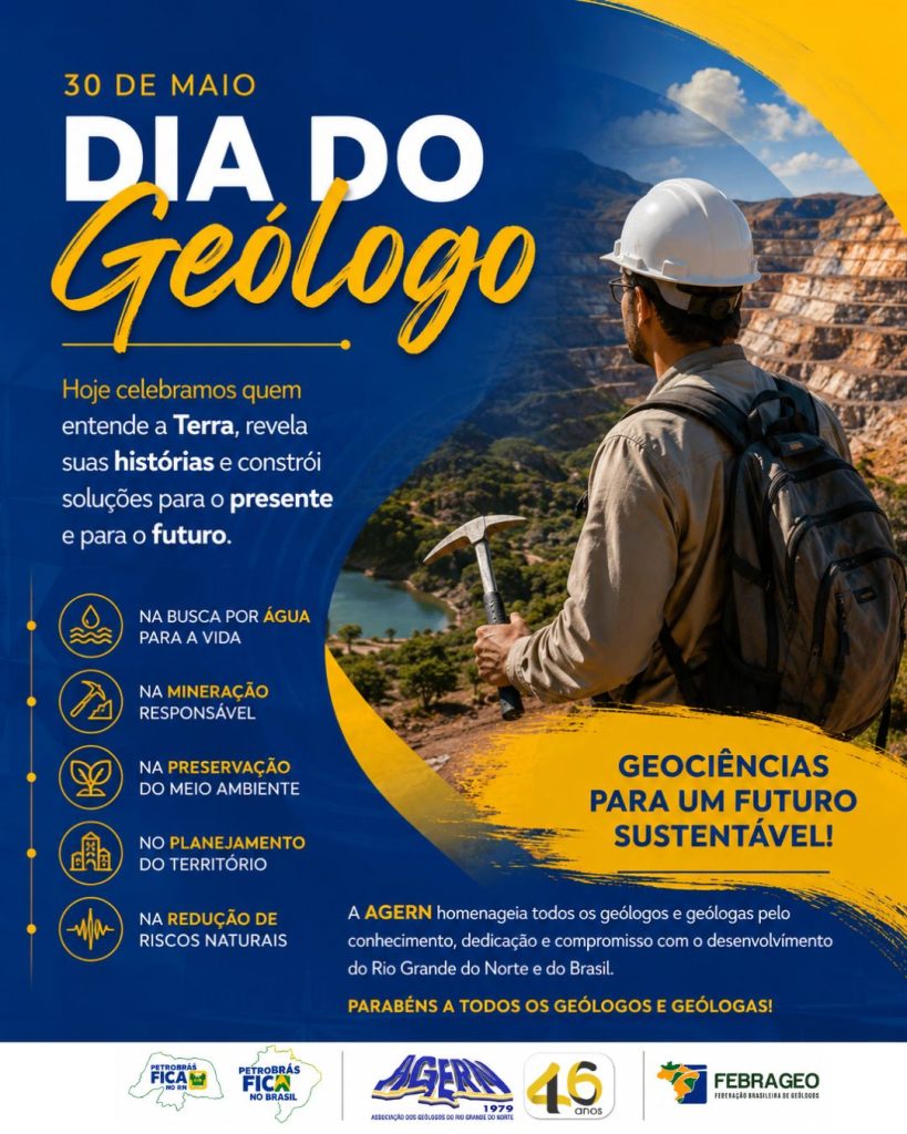 30 de Maio | Dia do Geólogo (a)